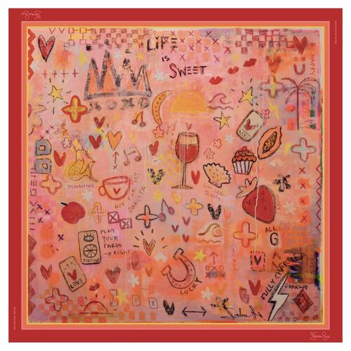 Dark Hampton X Jackie Green The Sweet As Silk Scarf